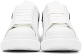 Thumbnail for your product : Alexander McQueen White & Black Croc Oversized Sneakers