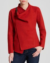 Thumbnail for your product : Eileen Fisher Drape Front Wool Jacket
