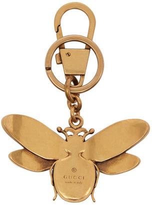 Gucci Multicolor Jewelled Bee Keychain