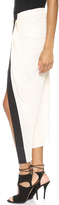 Thumbnail for your product : Haute Hippie Asymmetrical Skirt with Tux Stripe