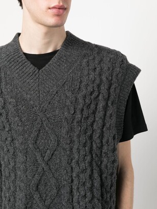 Nanushka Doan cable-knit vest