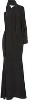 Thumbnail for your product : By Malene Birger Milusia One-Shoulder Silk Crepe De Chine Gown