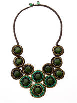 Thumbnail for your product : Nakamol Green & Brown Embellished Necklace