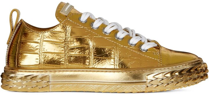 gold sneakers for ladies