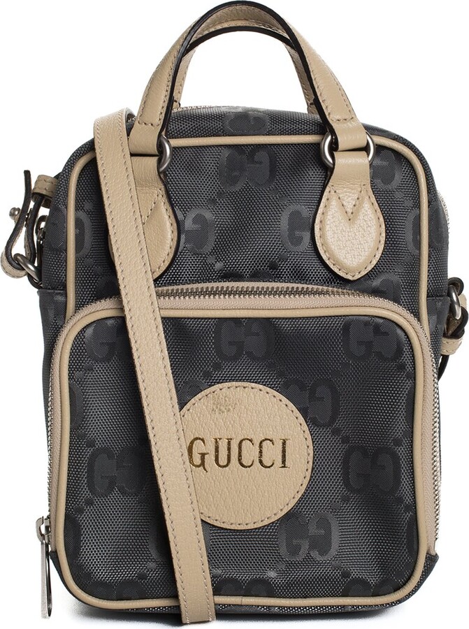 Pre-owned Gucci Fabric Shoulder Bag In Beige