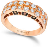 Thumbnail for your product : LeVian Chocolate and White Diamond Engagement Band in 14k Rose Gold (3/4 ct. t.w.)