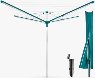 Leifheit Linomatic Deluxe 600 Outdoor Rotary Clothes Airer with Cover and Retractable Keep-Clean Lines