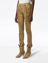 Thumbnail for your product : Burberry Straight Fit Leopard Print Japanese Denim Jeans