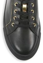 Thumbnail for your product : Balmain Perforated Leather Low-Top Sneakers