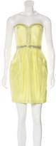 Thumbnail for your product : Rebecca Taylor Embellished Silk Dress