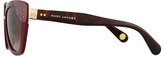 Thumbnail for your product : Marc Jacobs Cat-Eye Stud-Temple Sunglasses, Burgundy
