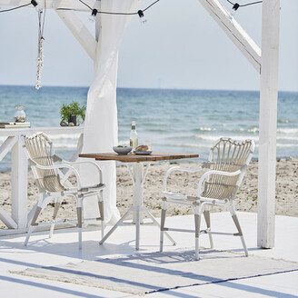 Sika Design Sika-Design - Margret Outdoor Rattan Dining Chair - Dove White