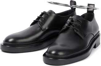 Jil Sander Anklet leather Derby shoes - ShopStyle Oxfords