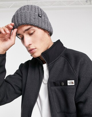The North Face Chunky Watchman beanie in gray - ShopStyle Hats