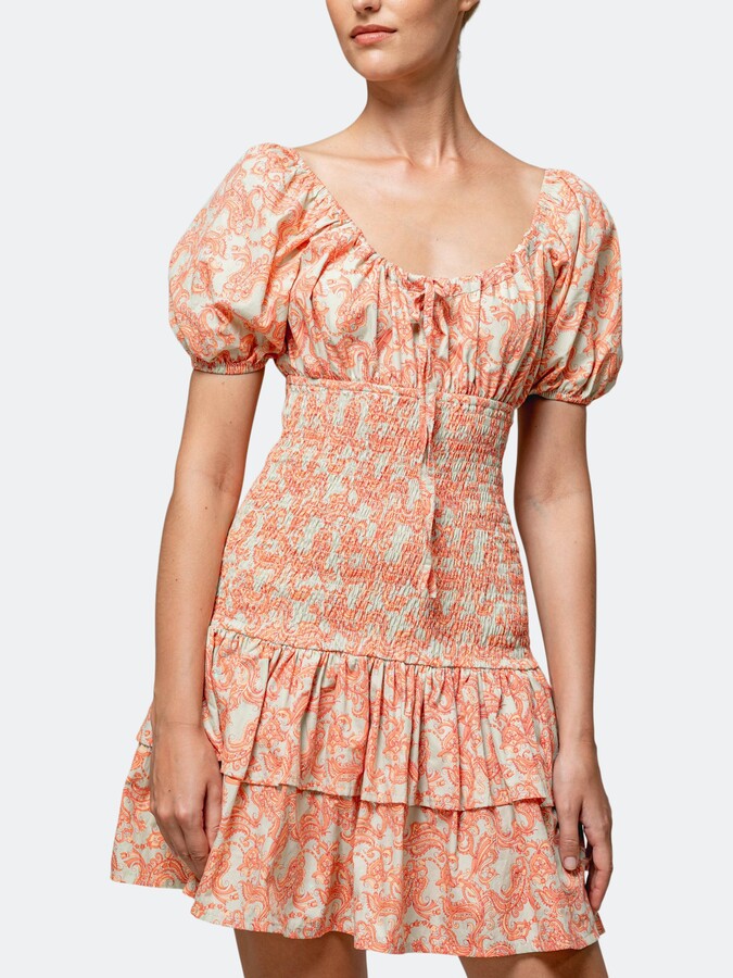 Orange Paisley Print Women's Dresses | Shop the world's largest 