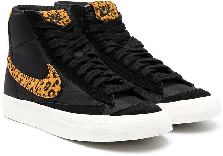 leopard nike blazer mid