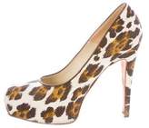 Thumbnail for your product : Brian Atwood Leopard Printed Platform Pumps