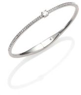 Thumbnail for your product : Adriana Orsini Square Stone Silvertone Bangle Bracelet