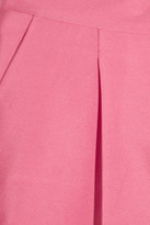 Thumbnail for your product : Valentino Pleated cotton and silk-blend shorts