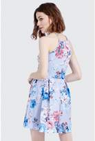 Thumbnail for your product : Select Fashion Fashion English Rose Halter Neck Skater Dress Dresses - size 16