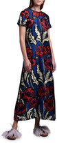 Thumbnail for your product : La DoubleJ Floral Long Silk Swing Dress