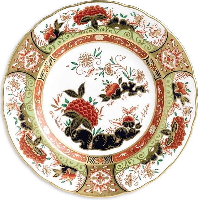 Royal Crown Derby Golden Peony Accent Plate