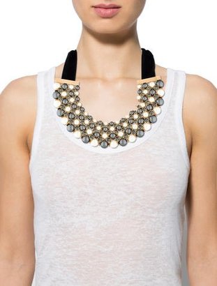 Louis Vuitton Pearl & Crystal Collar Necklace