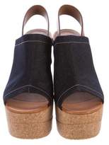 Thumbnail for your product : See by Chloe Denim Slingback Pumps