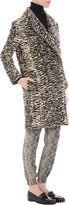 Thumbnail for your product : Lanvin Animal Jacquard Double-Breasted Coat-Black
