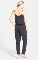 Thumbnail for your product : Adrianna Papell Beaded Chiffon Surplice Jumpsuit