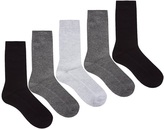 Thumbnail for your product : ASOS 5 Pack Waffle Socks