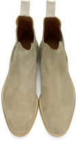 Thumbnail for your product : Common Projects Grey Suede Chelsea Boots