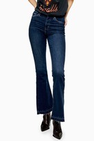 Thumbnail for your product : Topshop Indigo Let Hem Jamie Flare Skinny Jeans