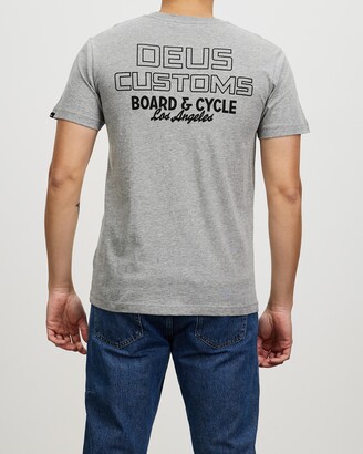 Deus Ex Machina Men's Grey Printed T-Shirts - Vague Tee - Size M at The Iconic