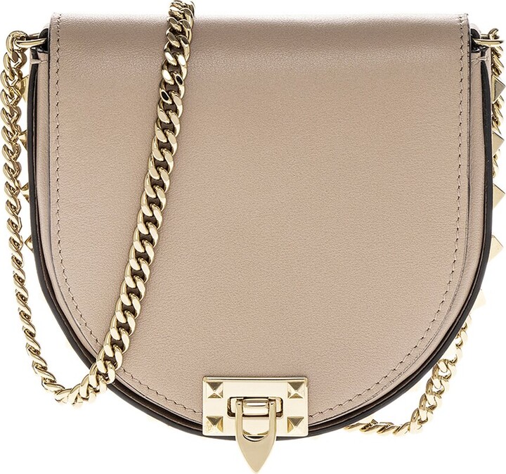Valentino Rockstud Leather Wallet Chain - ShopStyle