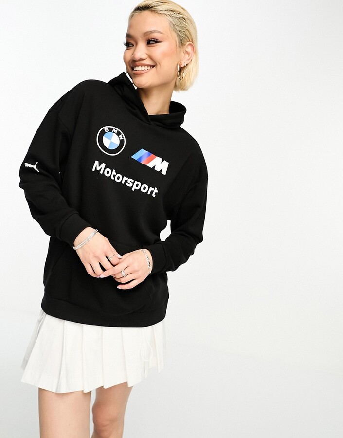 Puma Women's BMW M Motorsport Essential Logo Hoodie Sweatshirt