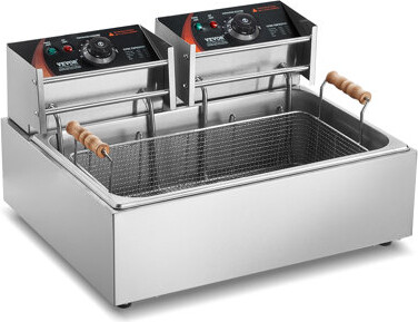VEVOR Commercial Electric Deep Fryer Countertop Deep Fryer 3000W 18Qt / 17L