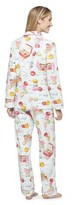 Thumbnail for your product : Nick & Nora Women's Pajama Set Pale Blue/Macarons