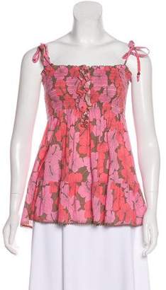 Juicy Couture Floral Print Sleeveless Top