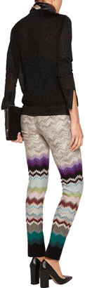 Missoni Crochet-knit slim-leg pants