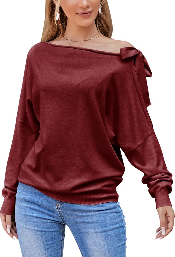 EXLURA Women's Swiss Dot Long Bell Sleeve Tops Shirts Ruffle Mock Neck –  Exlura