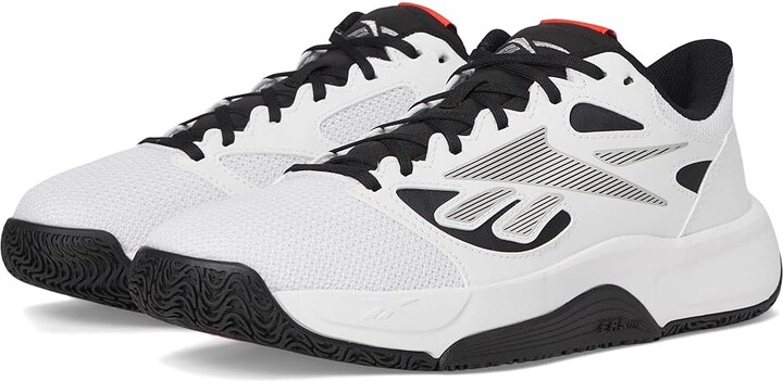 Reebok Engine LT Basketball Shoes Footwear White/Black/Energy Red : Men's 8 - Women's 9.5 Medium, Textile