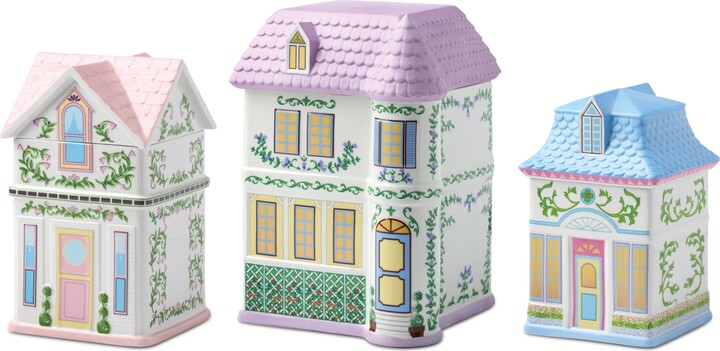 Lenox Village 2nd Edition House Canisters Set of 3