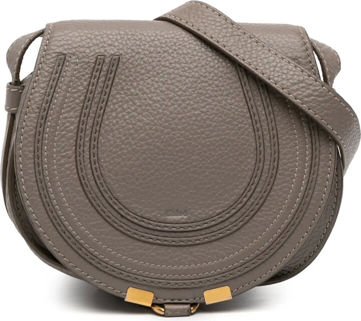 Chloé Pre-Owned 2017 Small Grained Leather Marcie Saddle crossbody bag