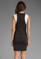 Thumbnail for your product : Eight Sixty Slim Illusion Dress in Vanilla/Black