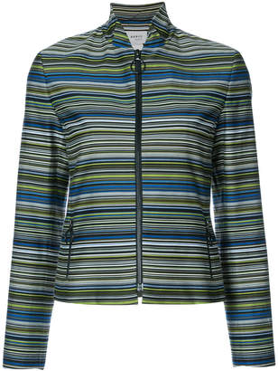 Akris Punto striped fitted jacket