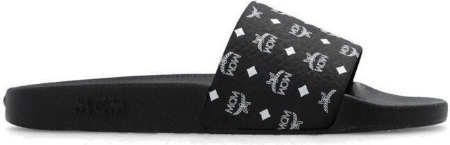 MCM Monogram Printed Pool Slides