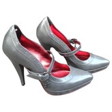 Thumbnail for your product : Just Cavalli Grey Leather Heels