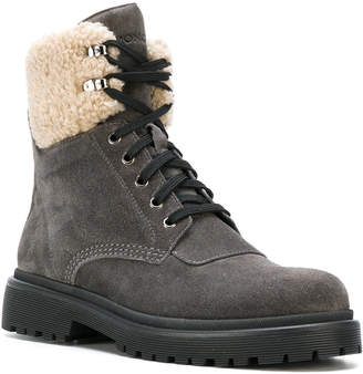 Moncler Patty shearling trimmed ankle boots