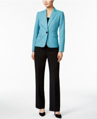 Le Suit Colorblocked Pantsuit